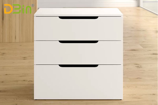 Modern design white 3 drawer lateral file cabinet for office